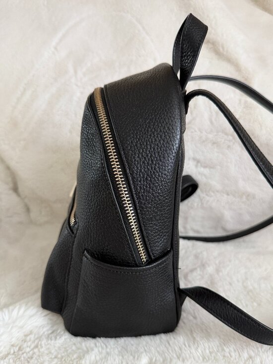 Kate Spade New York Leila Black Pebbled Leather Mini Dome Backpack main image 14